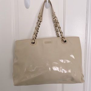 Kate Spade Cream Patent Leather Tote